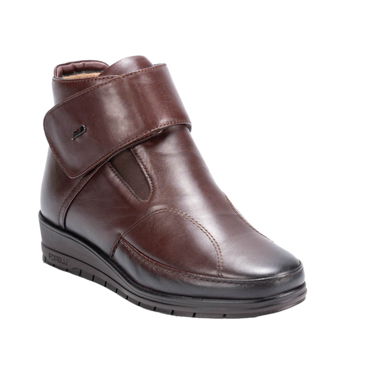 25151-H Kadın Deri Hallux Bot Kahve - Forelli (1)