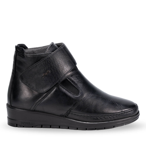 25151-H Kadın Deri Hallux Bot Siyah - 1