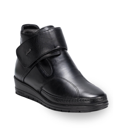 25151-H Kadın Deri Hallux Bot Siyah - 2