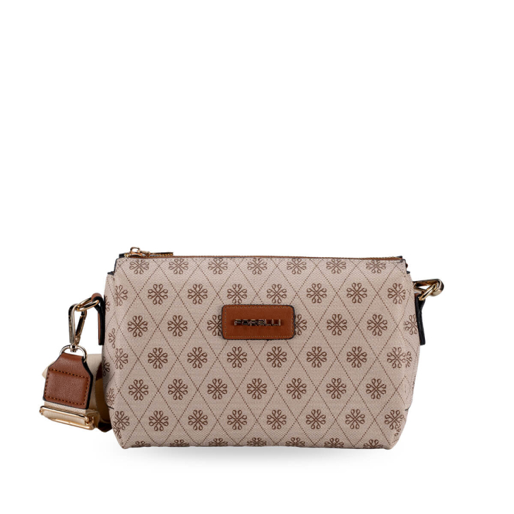 4B43 Kadın Çapraz Çanta Bej - 