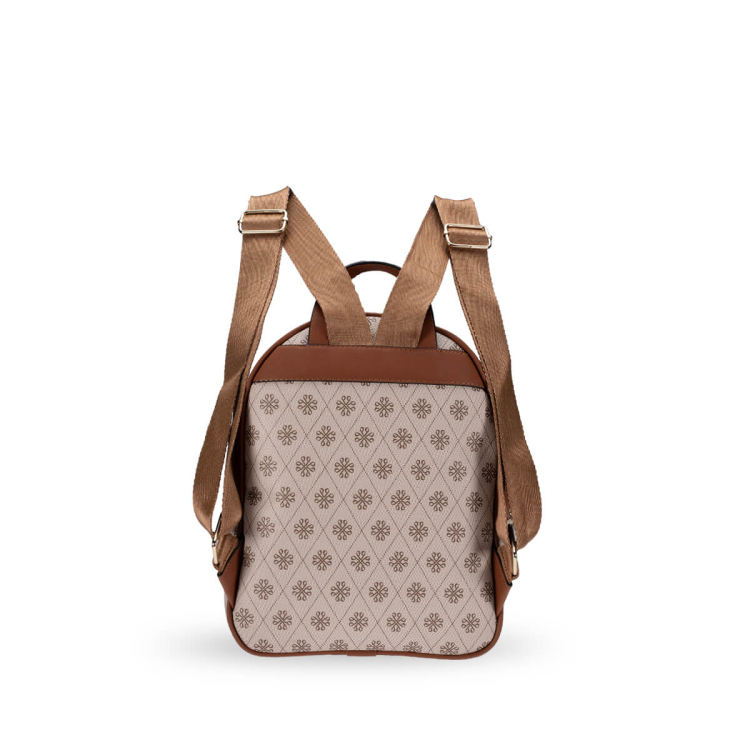 4B72 Kadın Sırt Çantası Bej - (1)