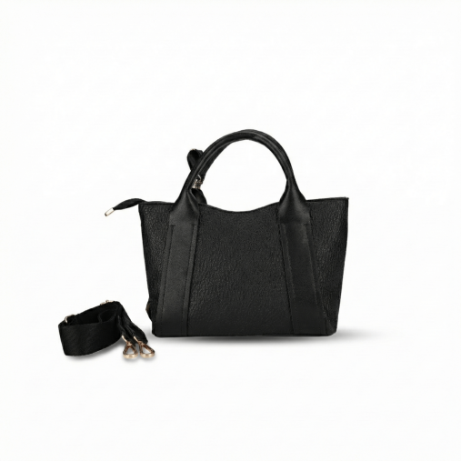 4B74 FORELLİ ÇAPRAZ ÇANTA SIYAH - 3