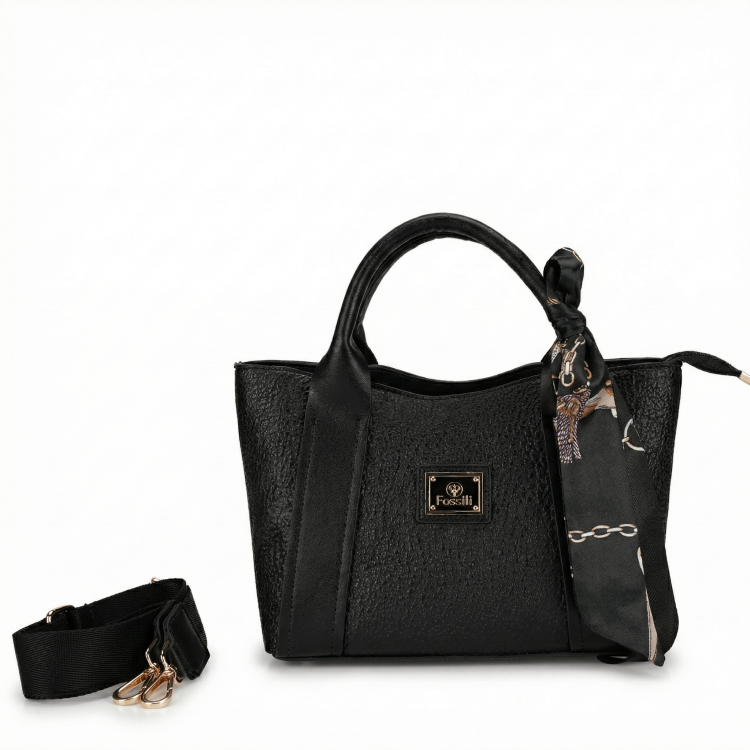 4B74 Kadın Çapraz Çanta Siyah - Forelli