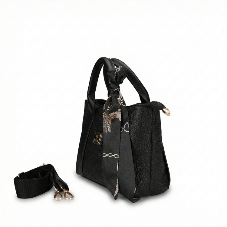 4B74 Kadın Çapraz Çanta Siyah - Forelli (1)
