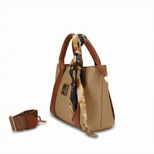 4B74 Kadın Çapraz Çanta Vizon - Forelli (1)