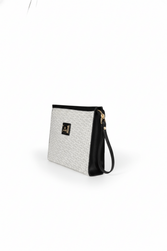 4B78 Kadın Clutch Çanta Beyaz - 3