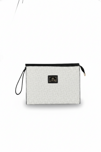 4B78 Kadın Clutch Çanta Beyaz 
