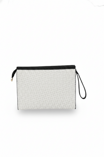 4B78 Kadın Clutch Çanta Beyaz - 2