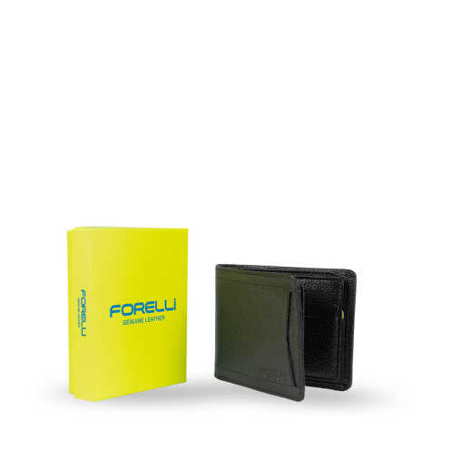 5E102 Erkek Deri Portföy Siyah Deri - Forelli