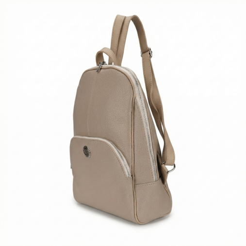 6Y71 Kadın Sırt Çantası Bej - 3
