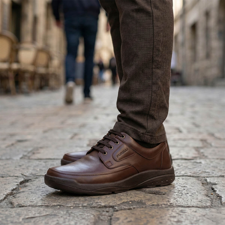 ABAY-G Erkek Deri Ayakkabı Taba - Forelli (1)