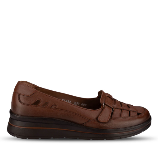 AGNES-H Kadın Deri Ayakkabı Taba - Forelli