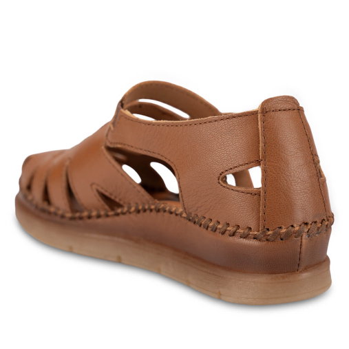 ALENA-G Kadın Deri Sandalet Açık Taba - 5