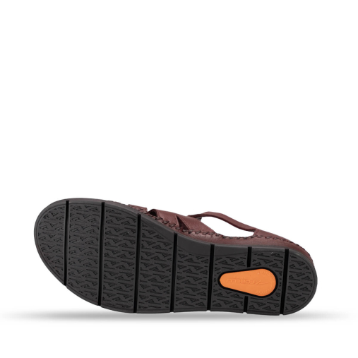 ALENA-G Kadın Deri Sandalet Bordo - 6