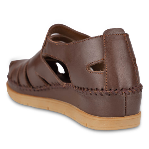 ALENA-G Kadın Deri Sandalet Taba - 5