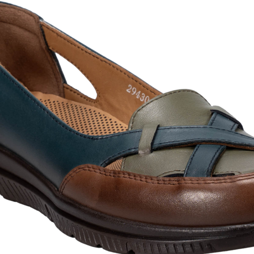 ANYA-G Kadın Deri Ayakkabı Avokado-Bluejean - 5