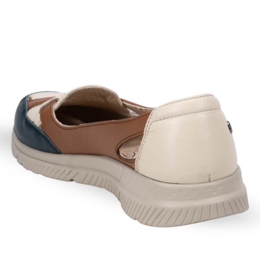 ANYA-G Kadın Deri Ayakkabı Bej-Açık Taba - 4