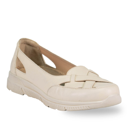 ANYA-G Kadın Deri Ayakkabı Bej - Forelli (1)