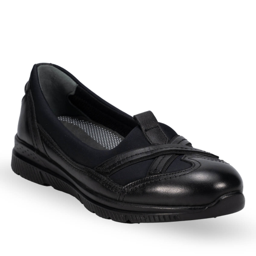 29401-G Kadın Deri Ayakkabı Siyah - 3