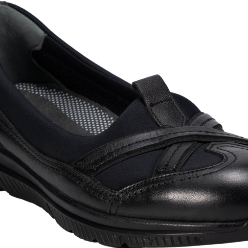 29401-G Kadın Deri Ayakkabı Siyah - 5