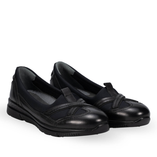 29401-G Kadın Deri Ayakkabı Siyah - Forelli (1)