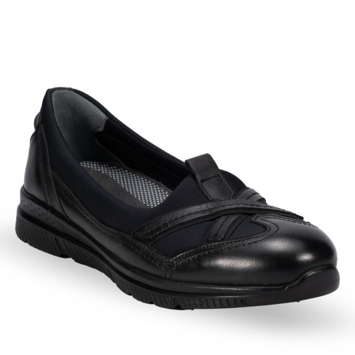 29401-G Kadın Deri Ayakkabı Siyah - 3