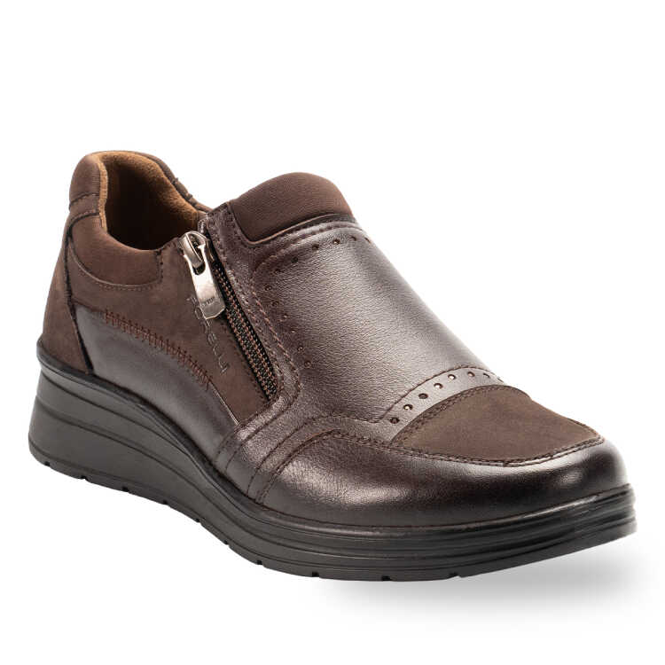 BALA-H Kadın Ayakkabı Kahve-Kahve Nubuk - Forelli (1)