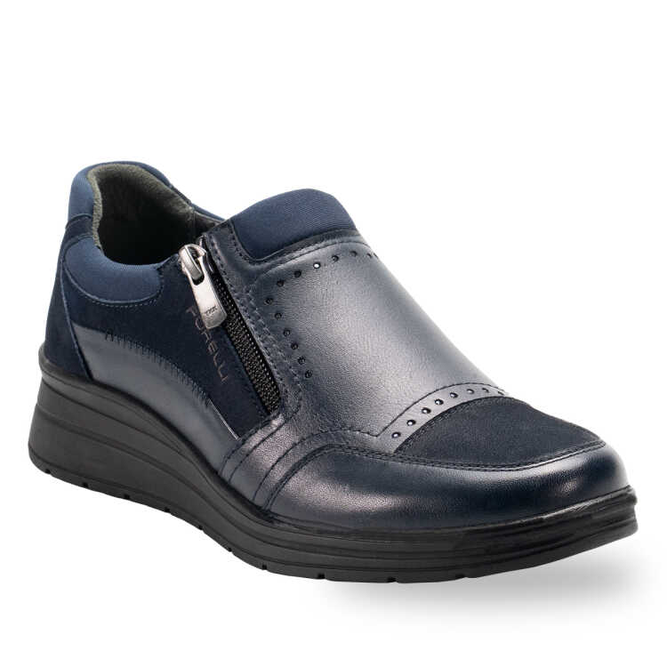 BALA-H Kadın Ayakkabı Lacivert-Lacivert Nubuk - Forelli (1)