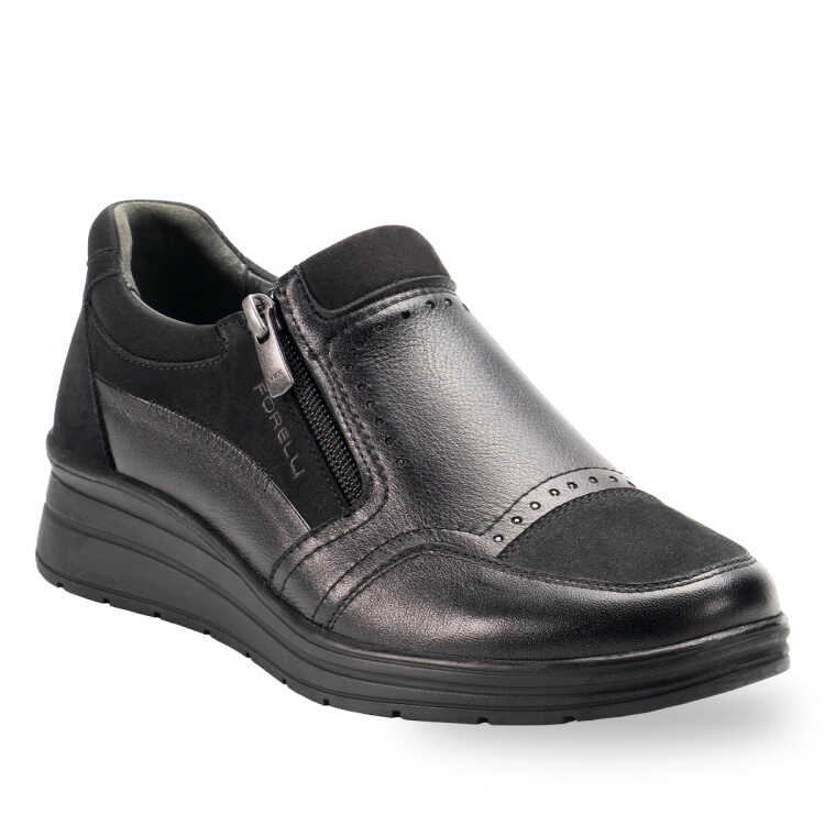 BALA-H Kadın Ayakkabı Siyah-Siyah Nubuk - Forelli (1)