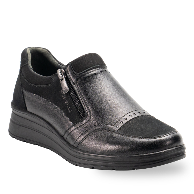 BALA-H Kadın Ayakkabı Siyah-Siyah Nubuk - Forelli (1)