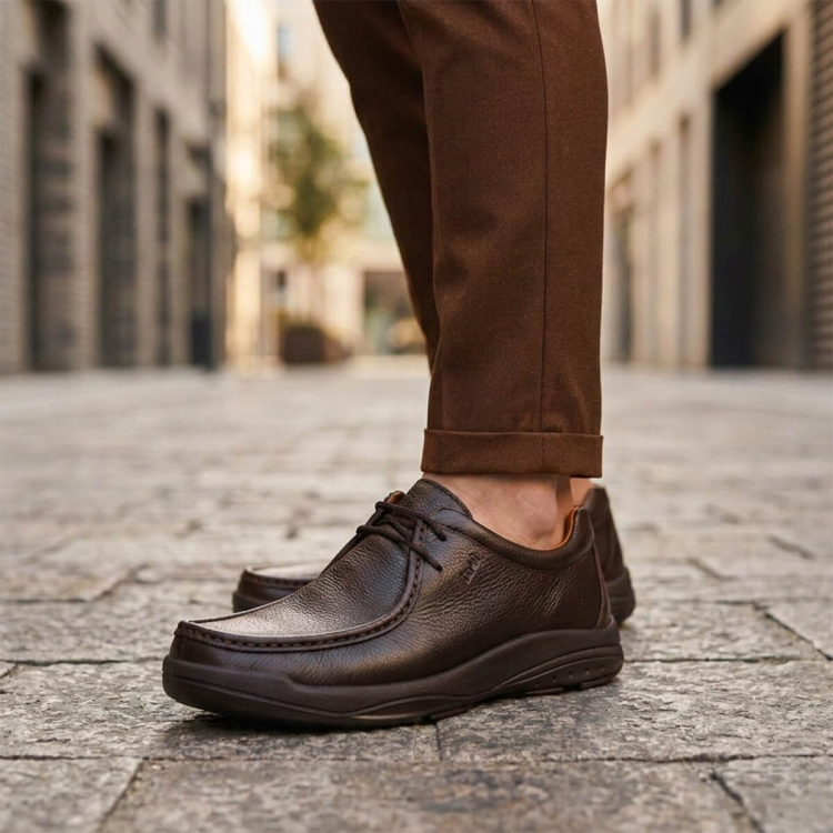 BOZCA-G Erkek Deri Ayakkabı Kahve - Forelli (1)