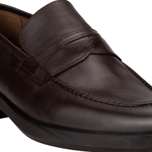 BURNE-G Erkek Deri Ayakkabı Kahve - 5