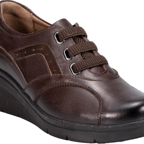 DEFNE-G Kadın Deri Ayakkabı Kahve - 5