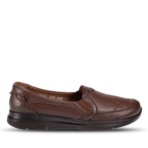 DILMEN-G Kadın Deri Ayakkabı Taba - Forelli