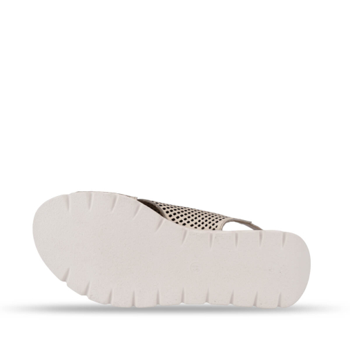 EMBER-G Kadın Deri Sandalet Bej - 6