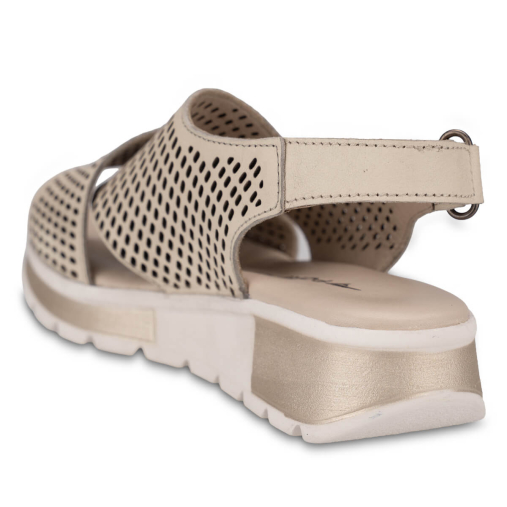 EMBER-G Kadın Deri Sandalet Bej - 5