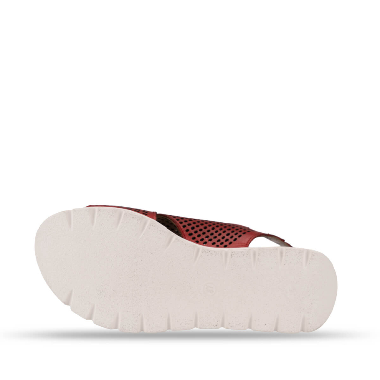 EMBER-G Kadın Deri Sandalet Kırmızı - 6