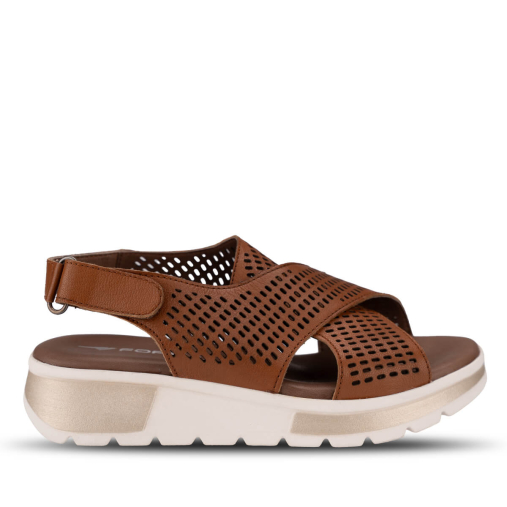 EMBER-G Kadın Deri Sandalet Taba 