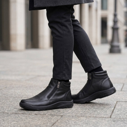 EREN-G Erkek Deri Ayakkabı Siyah - 2