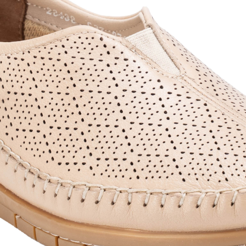 ESSEL-G Kadın Deri Ayakkabı Açık Vizon - 5