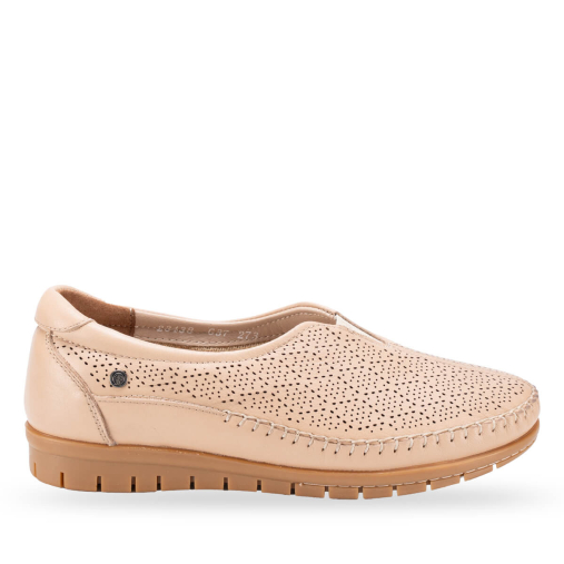 ESSEL-G Kadın Deri Ayakkabı Açık Vizon - 1