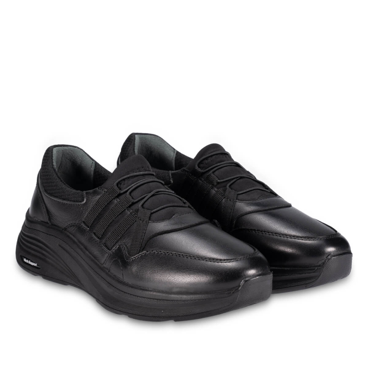 ESTA-H Kadın Deri Ayakkabı Siyah - Forelli (1)