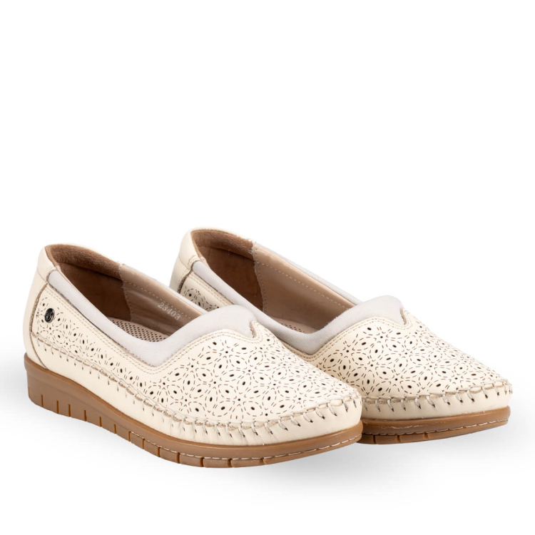 EVINA-G Kadın Ayakkabı Bej - Forelli (1)