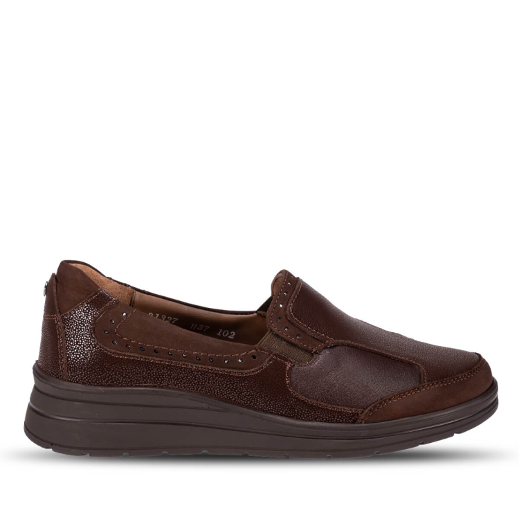 FAYE-H Kadın Deri Hallux Ayakkabı Kahve - Forelli