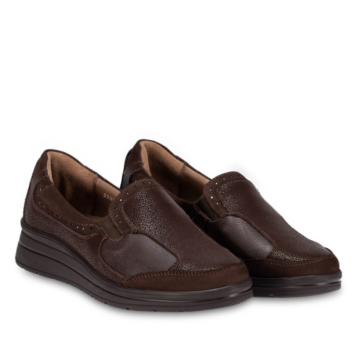 FAYE-H Kadın Deri Hallux Ayakkabı Kahve - Forelli (1)