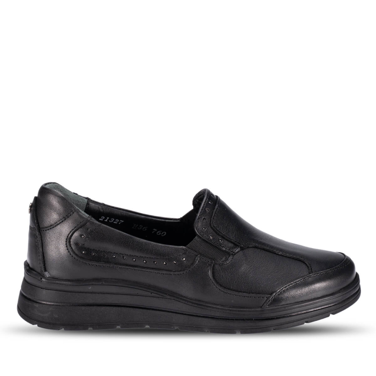 FAYE-H Kadın Deri Hallux Ayakkabı Siyah Napa - Forelli