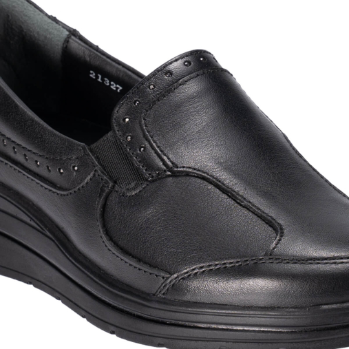 FAYE-H Kadın Deri Hallux Ayakkabı Siyah Napa - 5