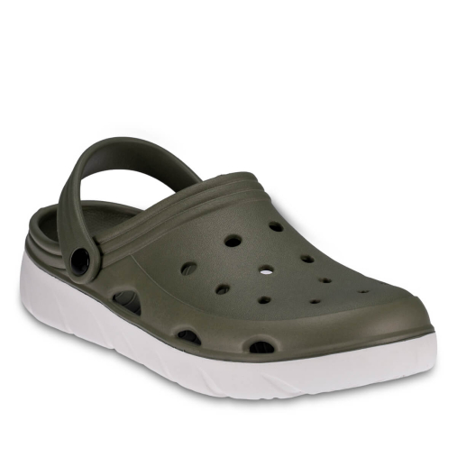 FLY-G Erkek Eva Terlik Haki-Beyaz - 3