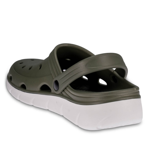 FLY-G Erkek Eva Terlik Haki-Beyaz - 4