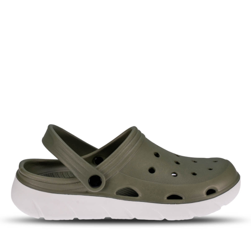 FLY-G Unisex Eva Terlik Haki-Beyaz - 1